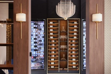 Luxury wine cabinets for a hotel in Mariánské Lázně