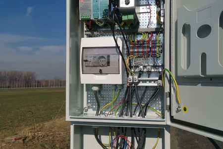 Solar-powered roadside weather stations