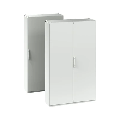 FSM cabinets - stainless steel sheet, integrated side panels